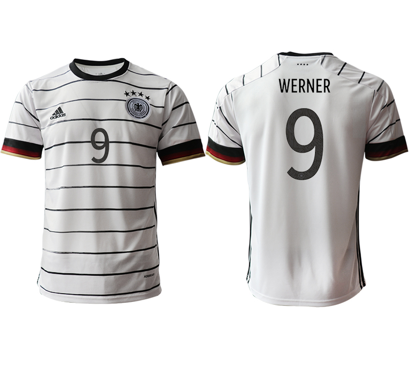 Men 2021 European Cup Germany home aaa version white #9 Soccer Jersey->germany jersey->Soccer Country Jersey